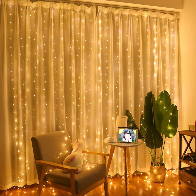 LED Window Curtain String Light
One color variable