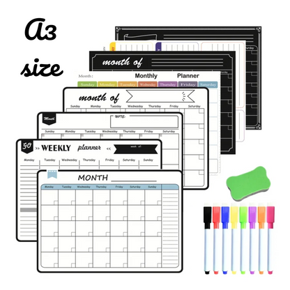 TaskMaster: Versatile Magnetic Calendar & Message Board 
With eraser and markers Combo!