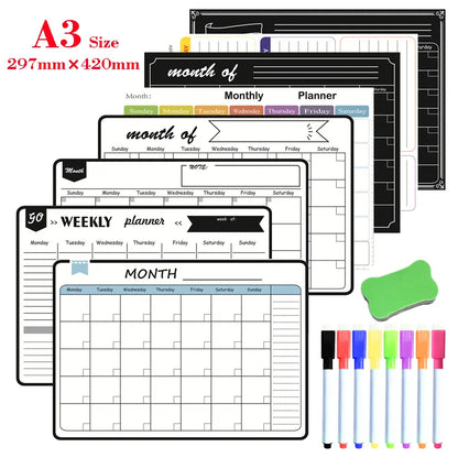 TaskMaster: Versatile Magnetic Calendar & Message Board 
With eraser and markers Combo!