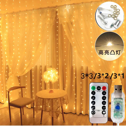 LED Window Curtain String Light 
One color variable
