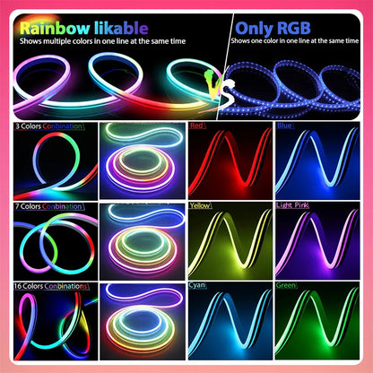 Wireless Neon LED Silicone Strip light