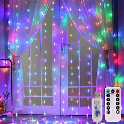 LED Window Curtain String Light 
One color variable