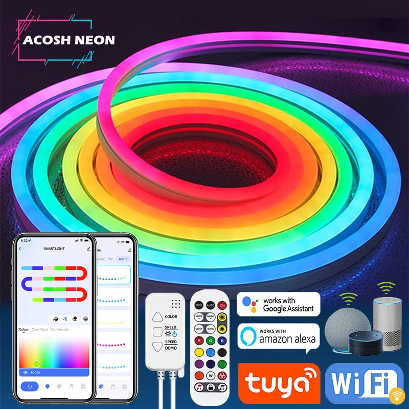 Wireless Neon LED Silicone Strip light